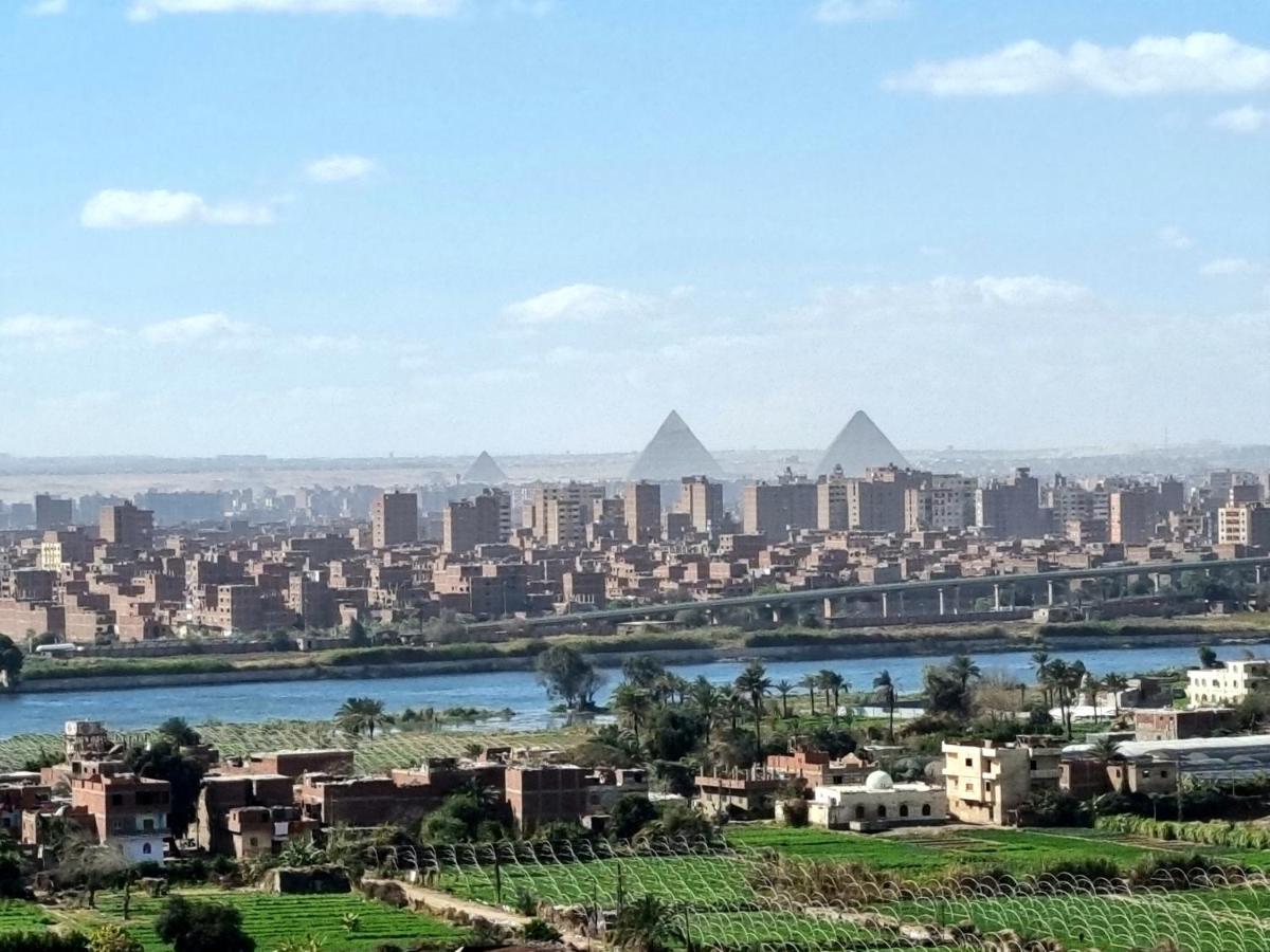 קהיר Amazing Nile View And Pyramids Apartment מראה חיצוני תמונה