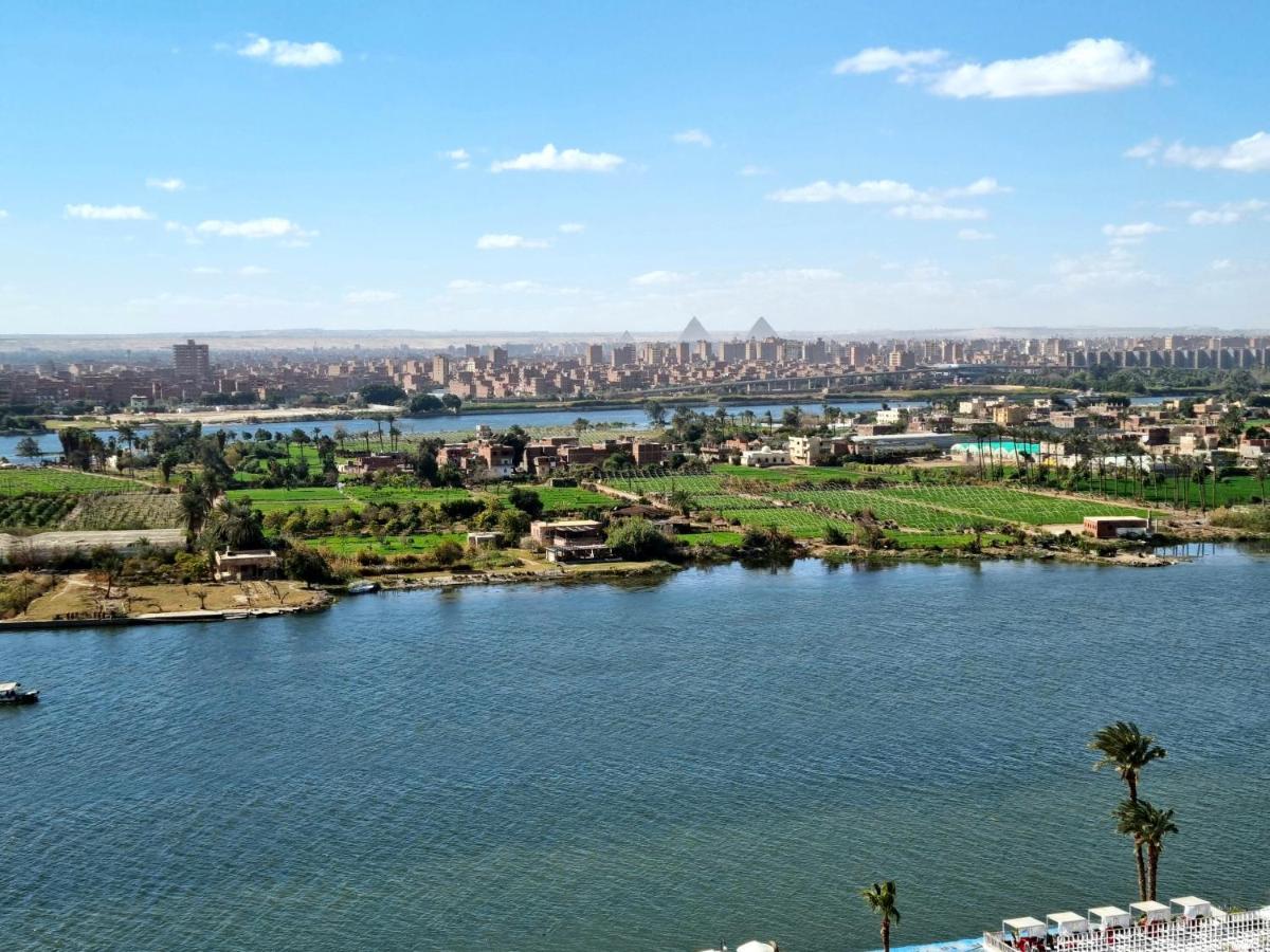 קהיר Amazing Nile View And Pyramids Apartment מראה חיצוני תמונה
